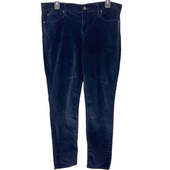 Gap 1969 Navy Blue Corduroy Legging Jean Size 32R - Picture 1 of 11